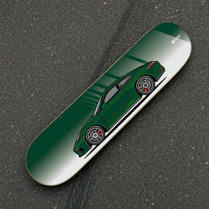 Tabla decorativa skate Porsche 911 GT3 Touring 991.2 Brewster Green fondo Degradé sobre el asfalto – StreetRacing