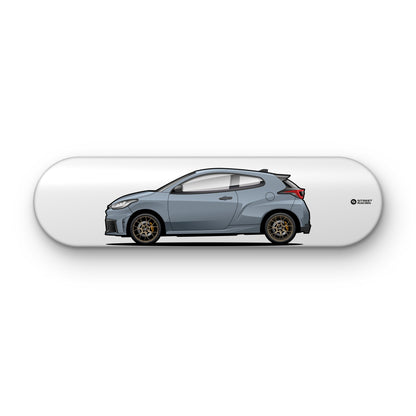 Tabla decorativa skate Toyota GR Yaris Gris azulado fondo Plano sobre fondo blanco – StreetRacing
