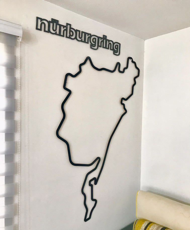 Silueta decorativa circuito Nürburgring en relieve - Cliente2