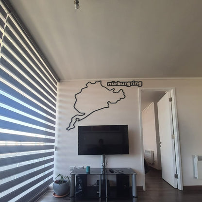 Silueta decorativa circuito Nürburgring en relieve - Cliente3