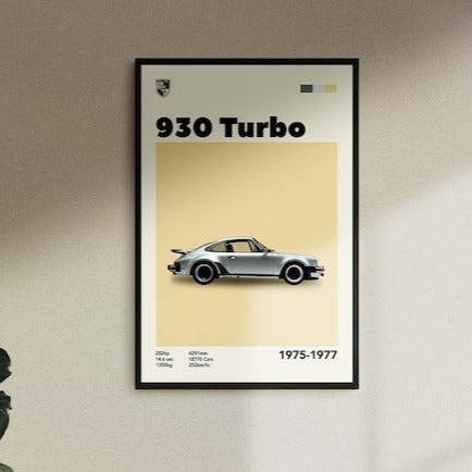 Porsche 930 turbo Cuadro